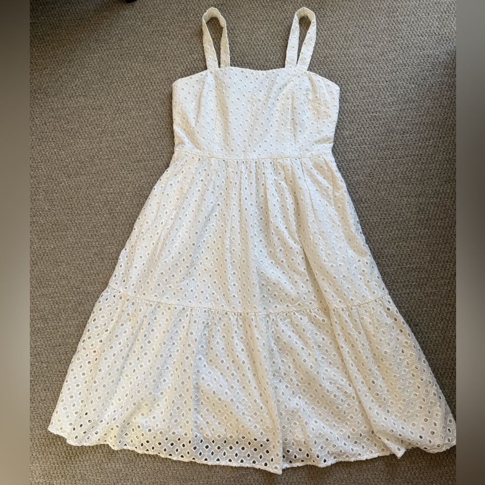 Vince Camuto White Eyelet Dress